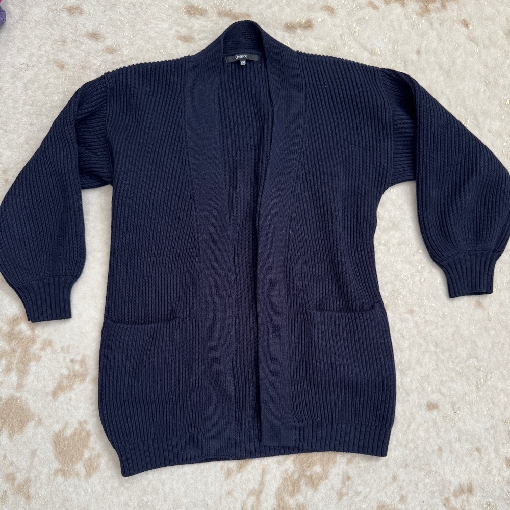 Quince Cardigan size XS in Navy